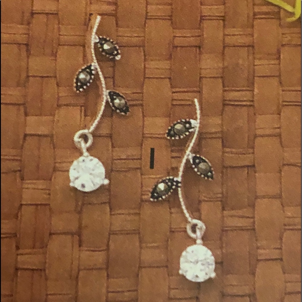 Silpada Sterling Silver and Marcasite Earrings - Picture 2 of 5
